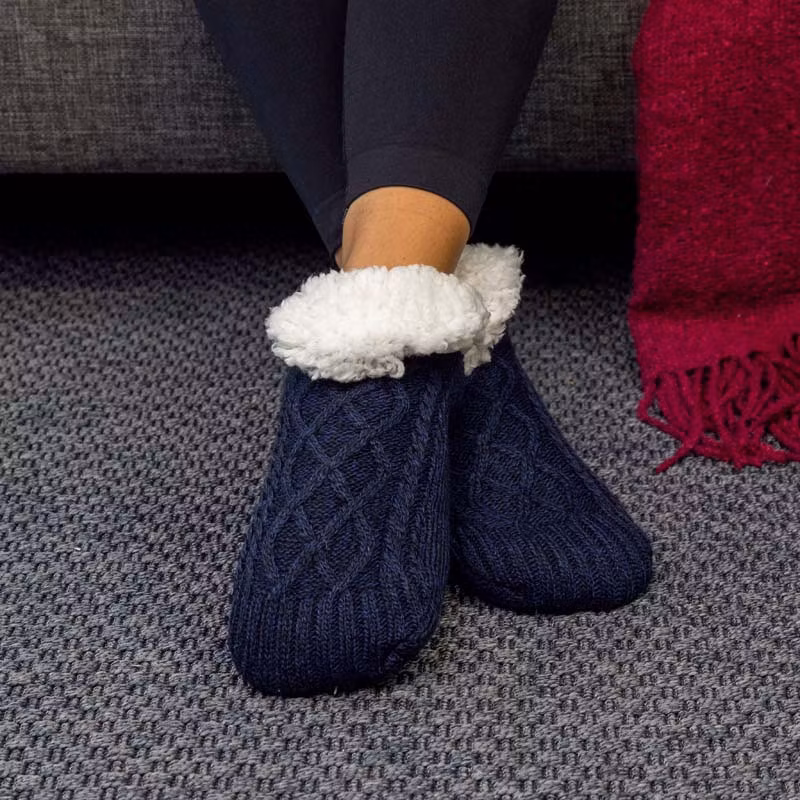 Slofsokken (blauw)