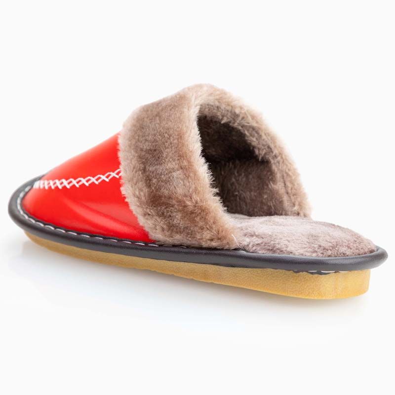 Warme pantoffels (rood)