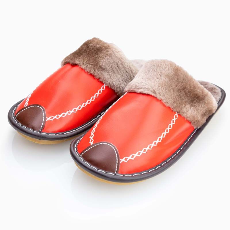 Warme pantoffels (rood)