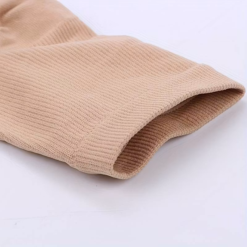 Stödstrumpor blixtlås (beige)