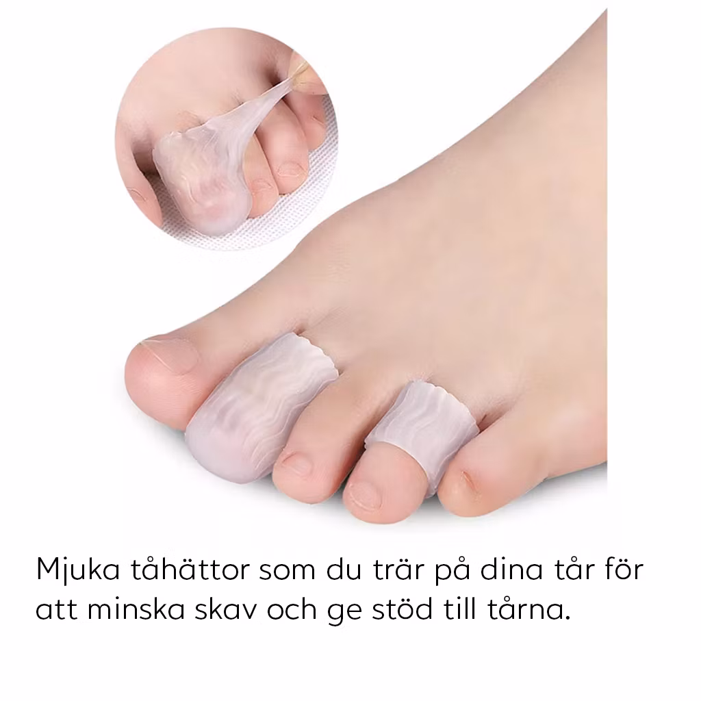 Silikonskydd för tårna