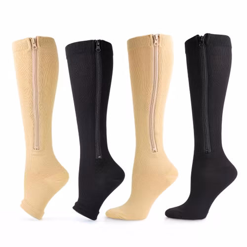 Steunkousen met rits (4-Paar)