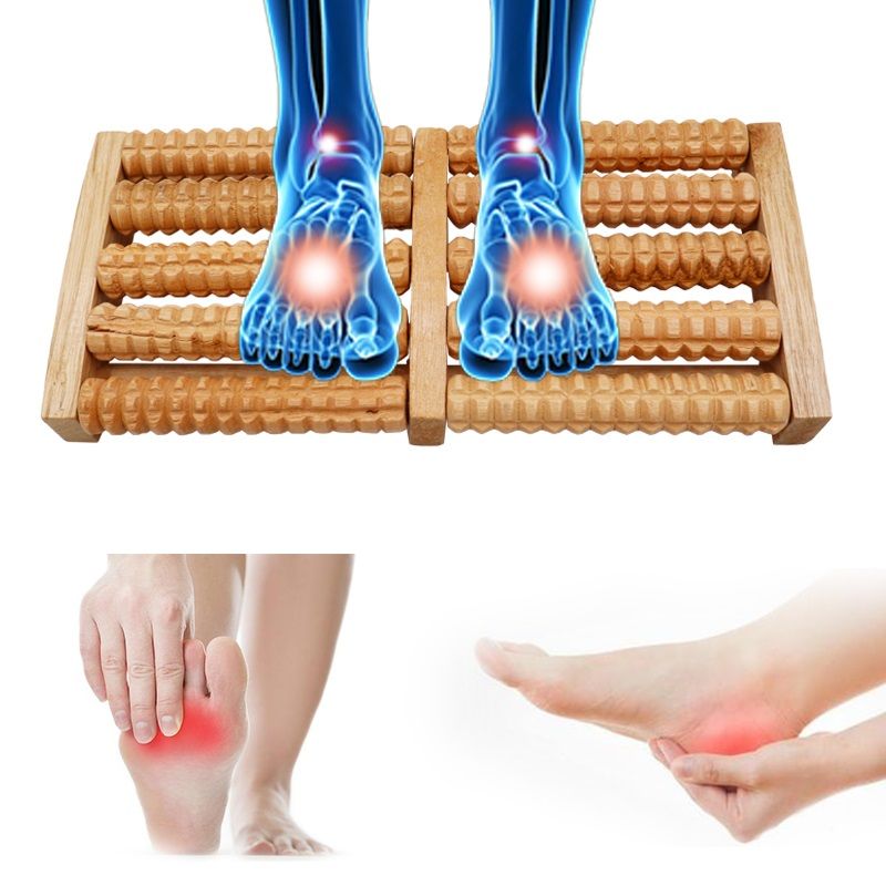 Voetmassage hout (roller)