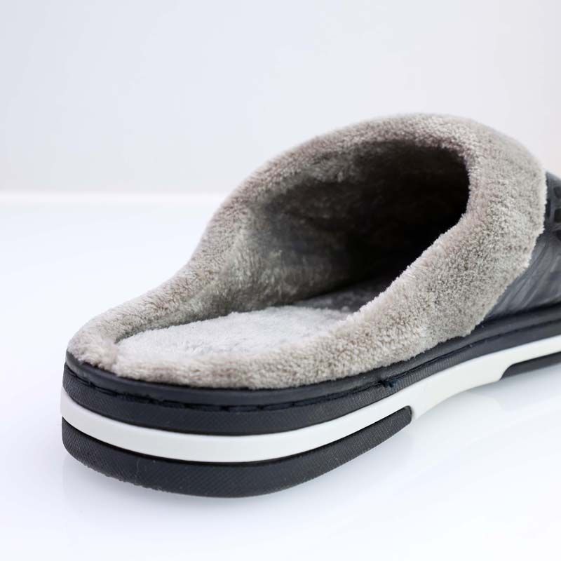 Leren pantoffels (zwart)