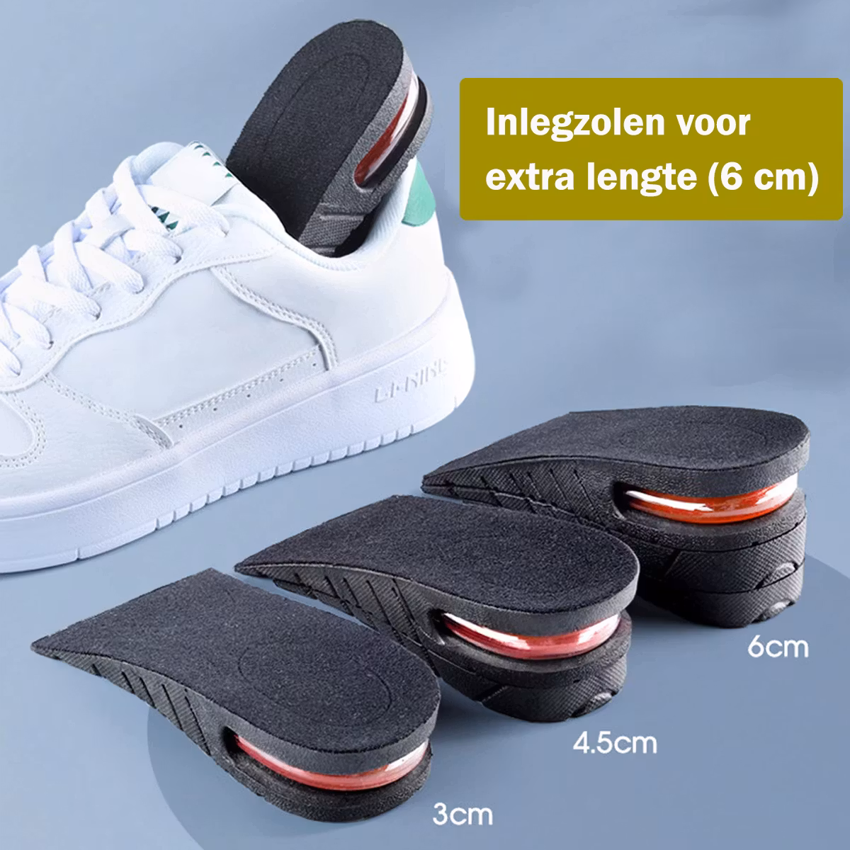 Inlegzolen voor extra lengte (6 cm)