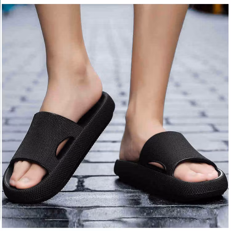 Schokabsorberende slippers (zwart)