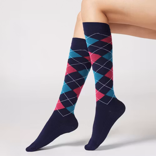 Geruite zwangerschapskousen