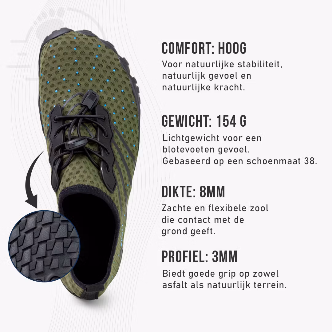 Barefoot schoenen sport (groen)
