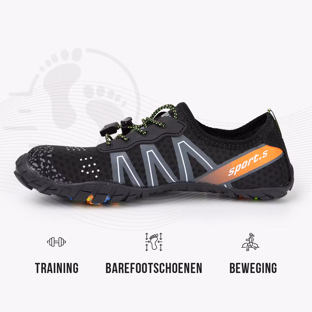 Barefoot schoenen zwart (sport)