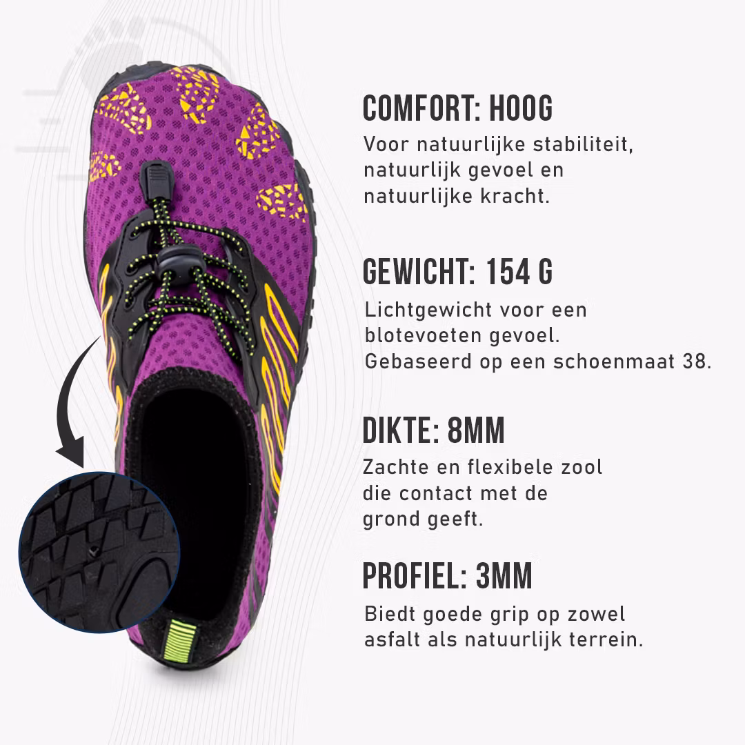 Barefoot schoenen active (paars)