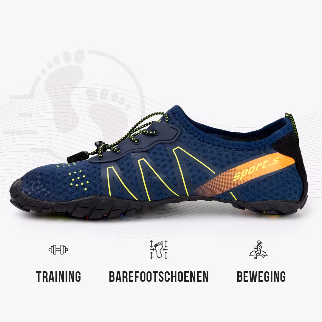 Barefoot schoenen sport (blauw)