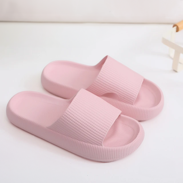 Zachte slippers (Roze)