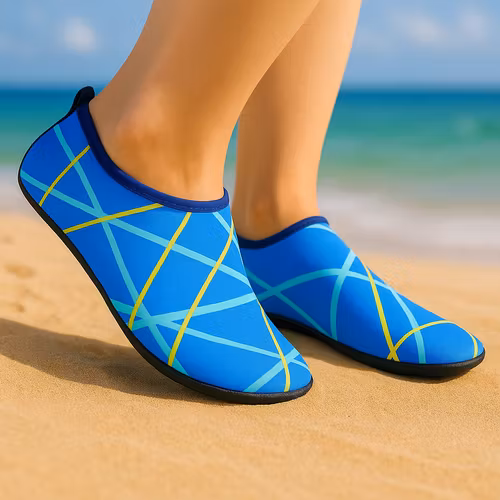 Waterschoenen (blauw & geel)