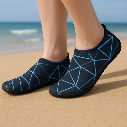 Waterschoenen (zwart & blauw)