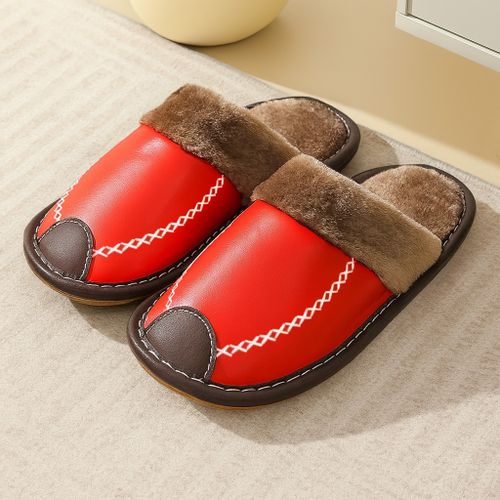 Warme pantoffels (rood)