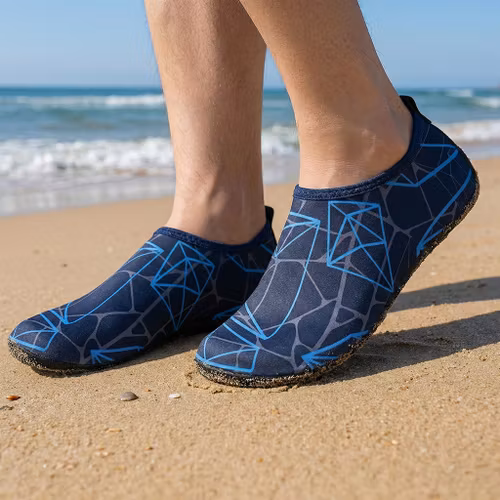 Waterschoenen (zwart & blauw)