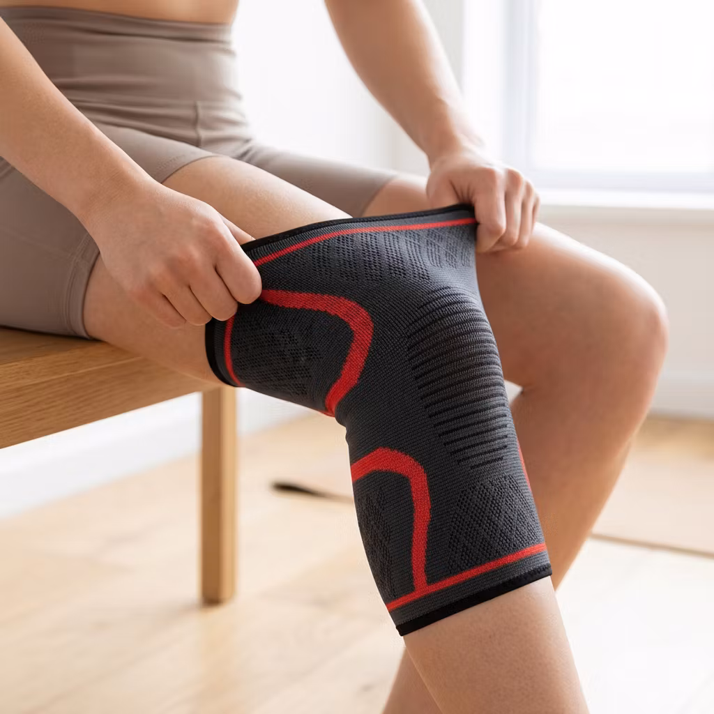 Kniesteun sport (rood)