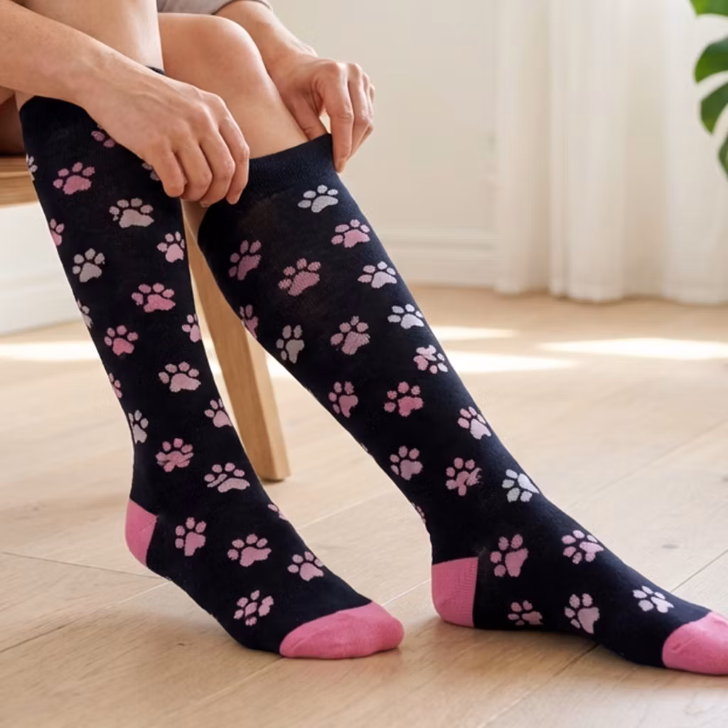 Steunkousen met pootjes