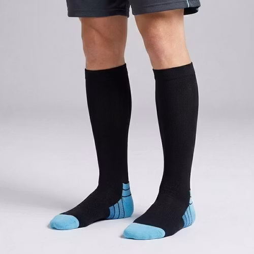 Steunkousen actief blauw