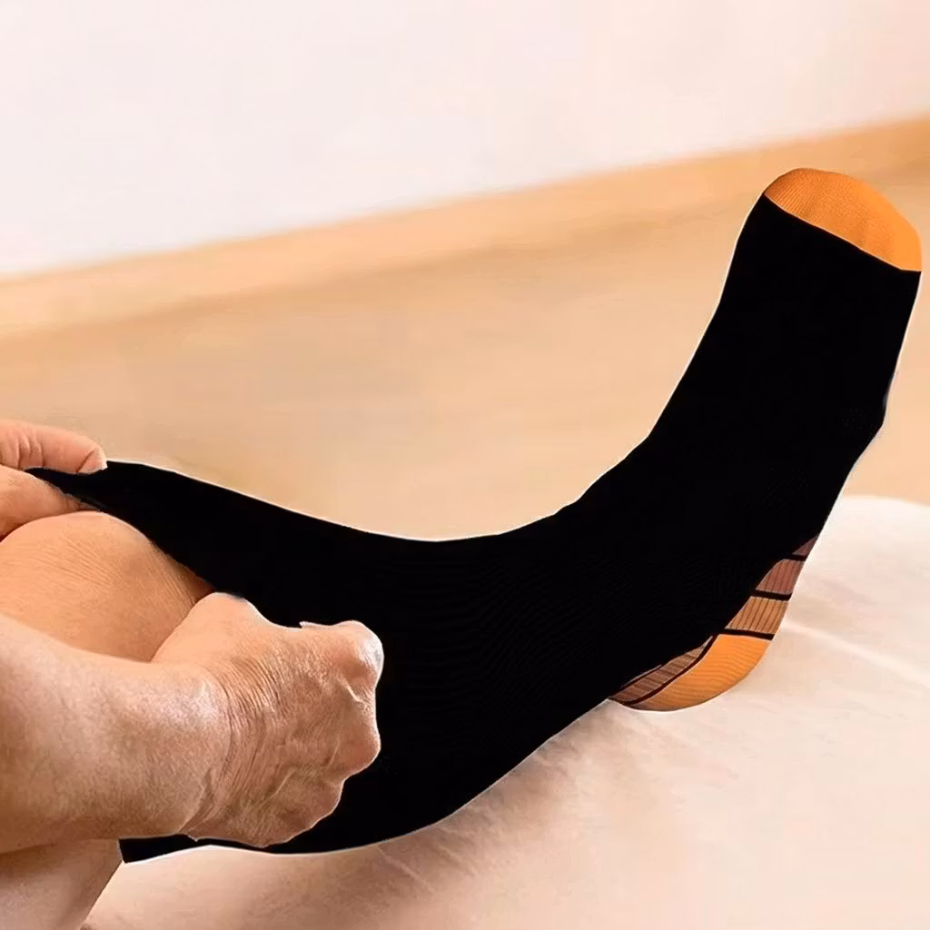 Steunkousen actief oranje