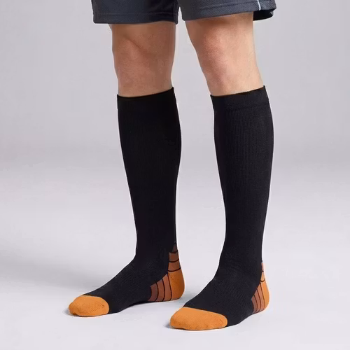 Steunkousen actief oranje