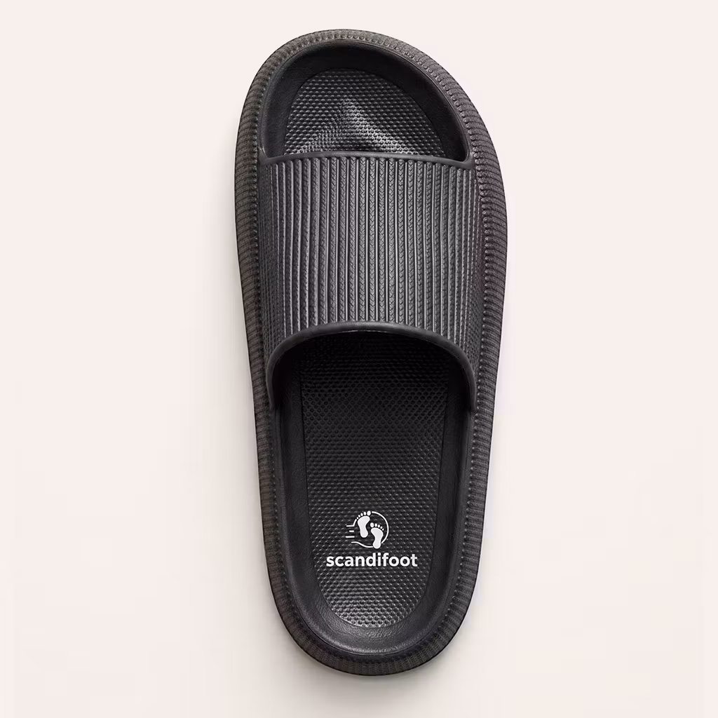 Schokabsorberende slippers (zwart)