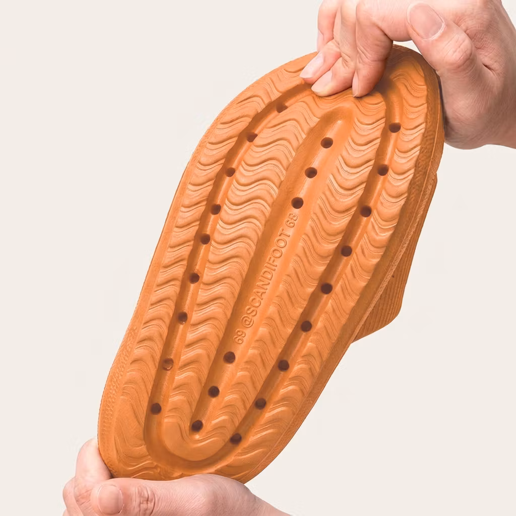 Zachte slippers (oranje)