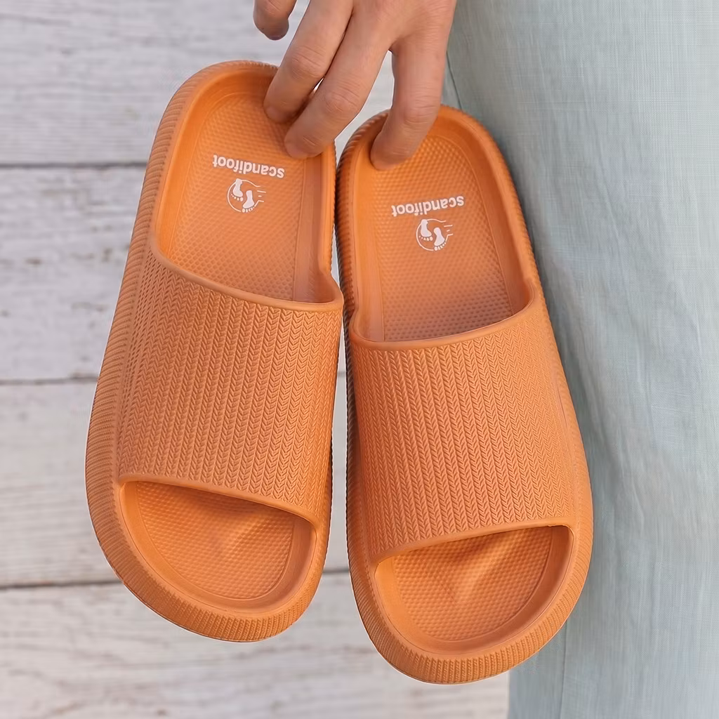 Zachte slippers (oranje)