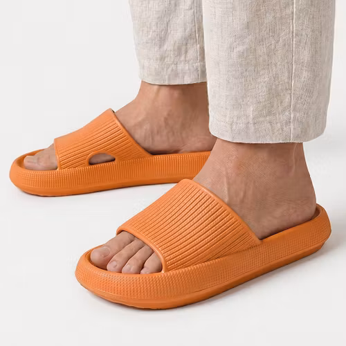 Zachte slippers (oranje)