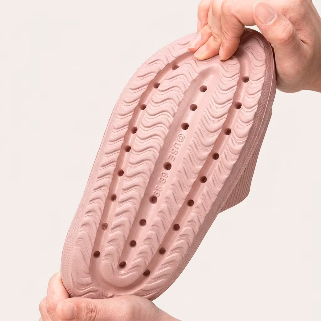 Zachte slippers (Roze)