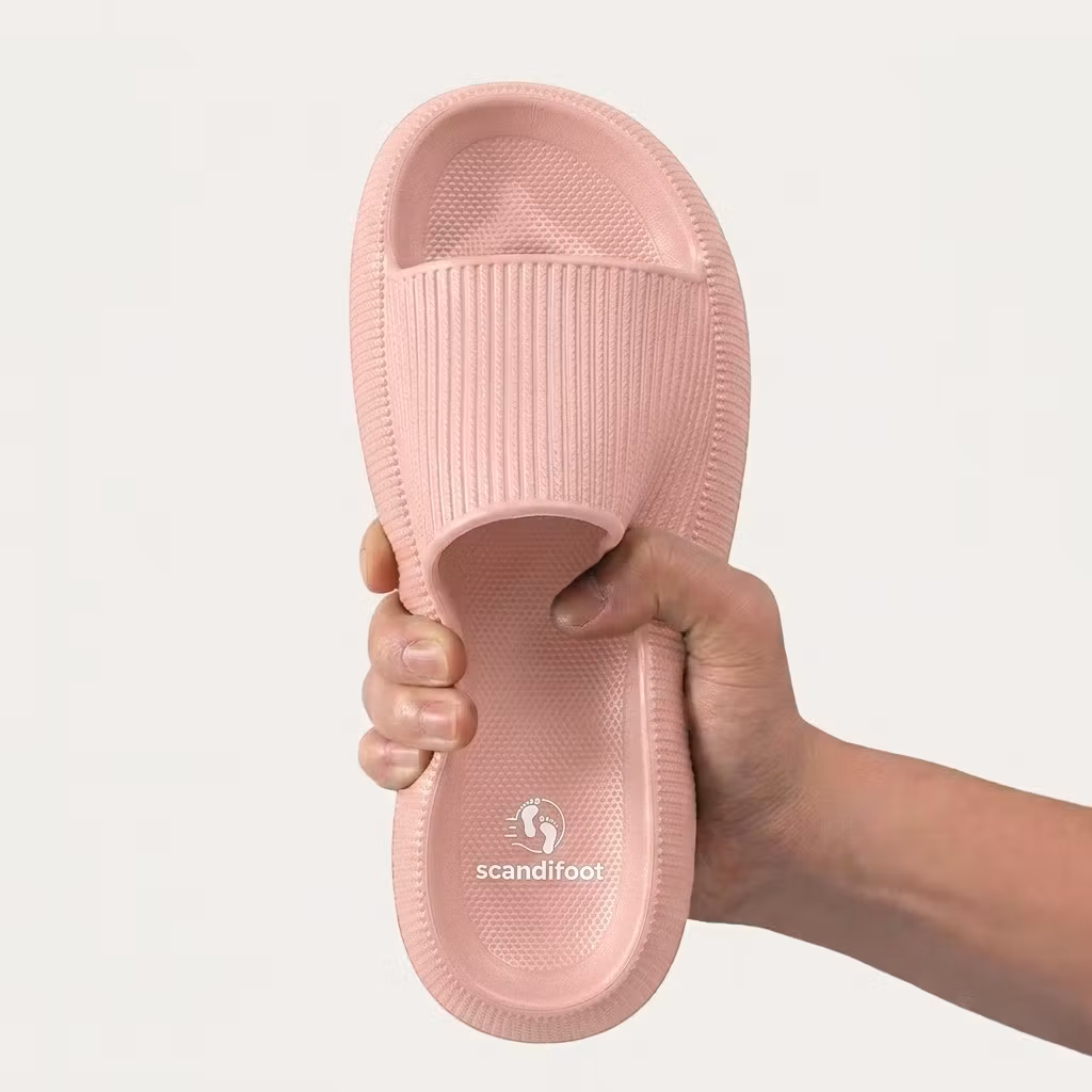 Zachte slippers (Roze)