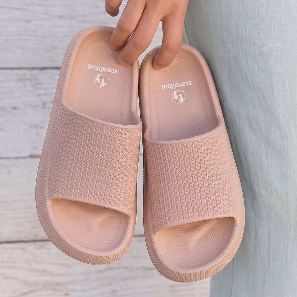 Zachte slippers (Roze)