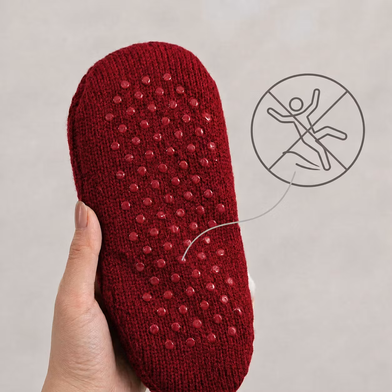 Slofsokken (rood)