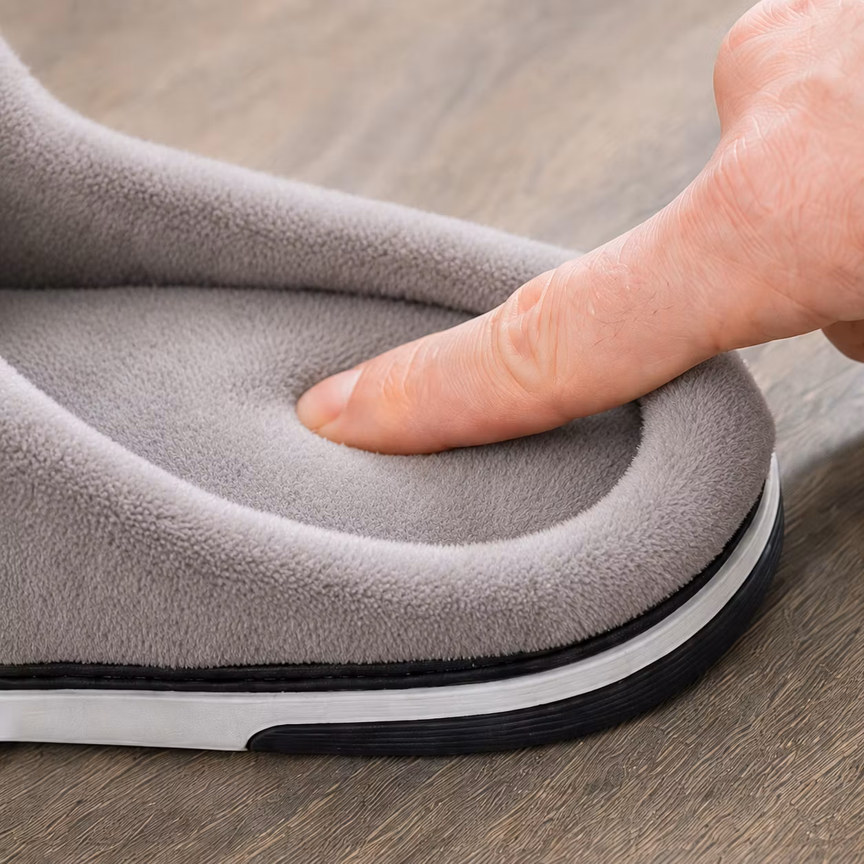 Leren pantoffels (zwart)