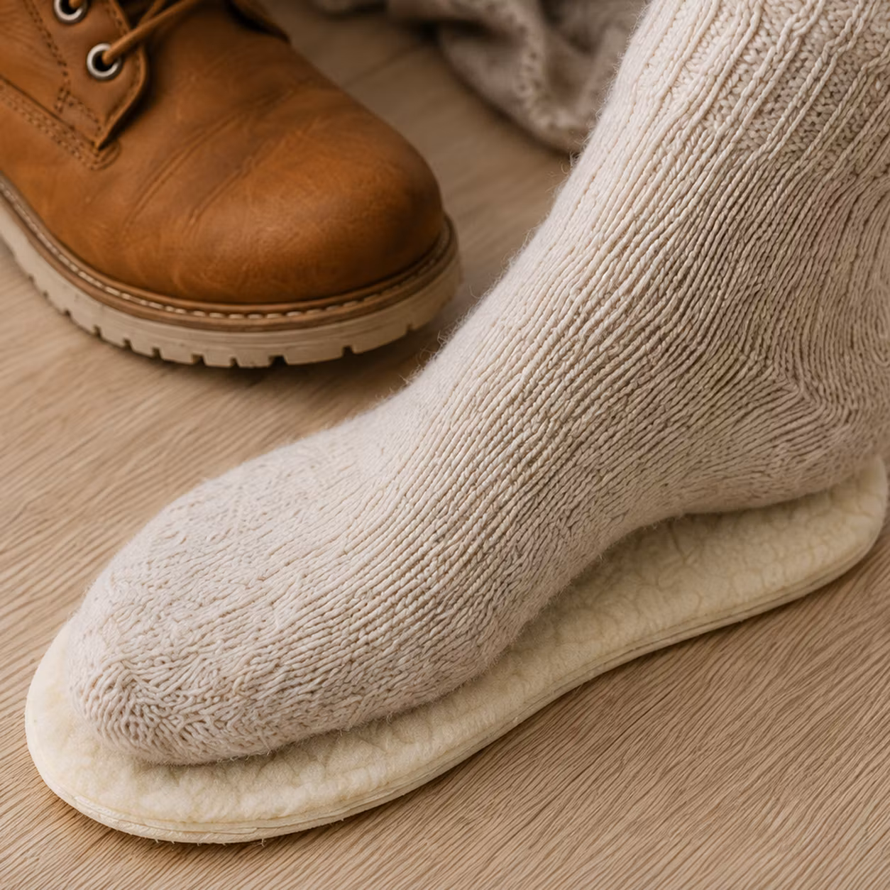Inlegzool verwarmend