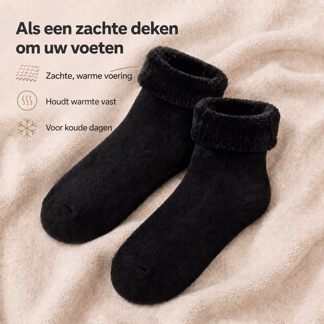 Warme sokken (zwart)