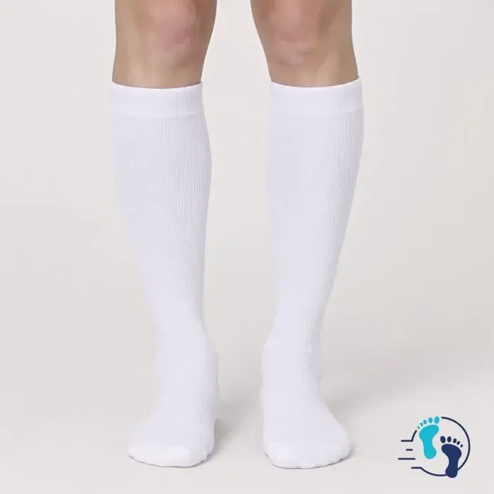 Witte steunkousen