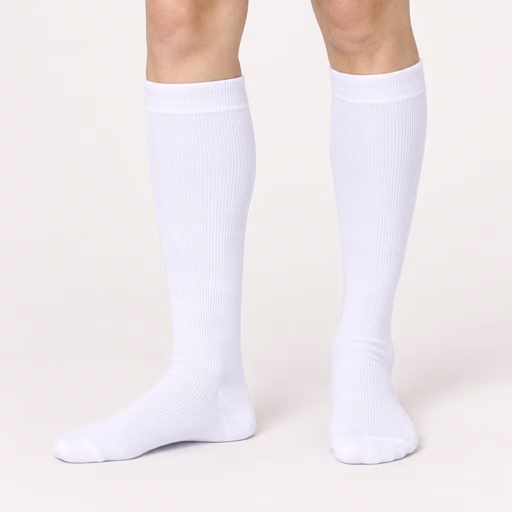 Witte steunkousen
