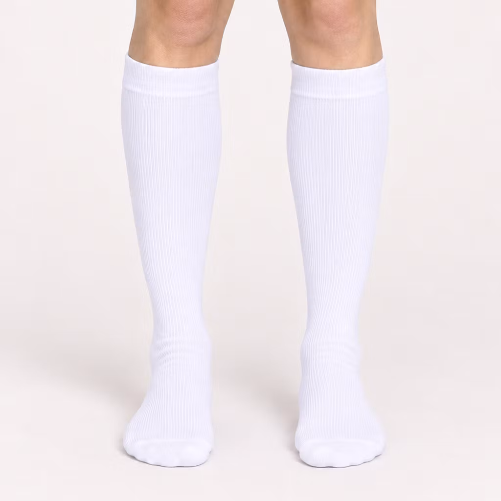 Witte steunkousen