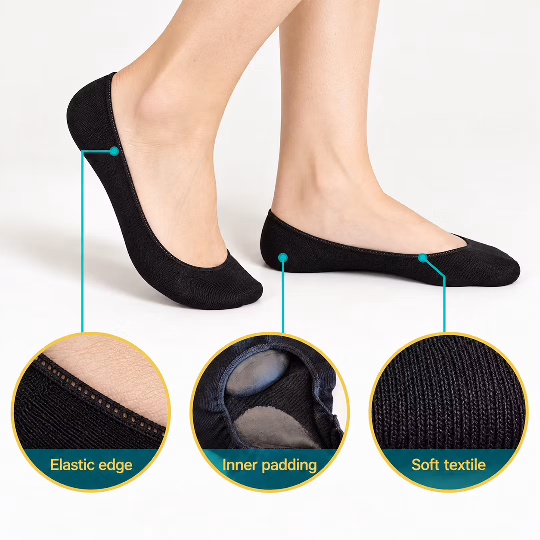 Ankelsockor med gel-kudde