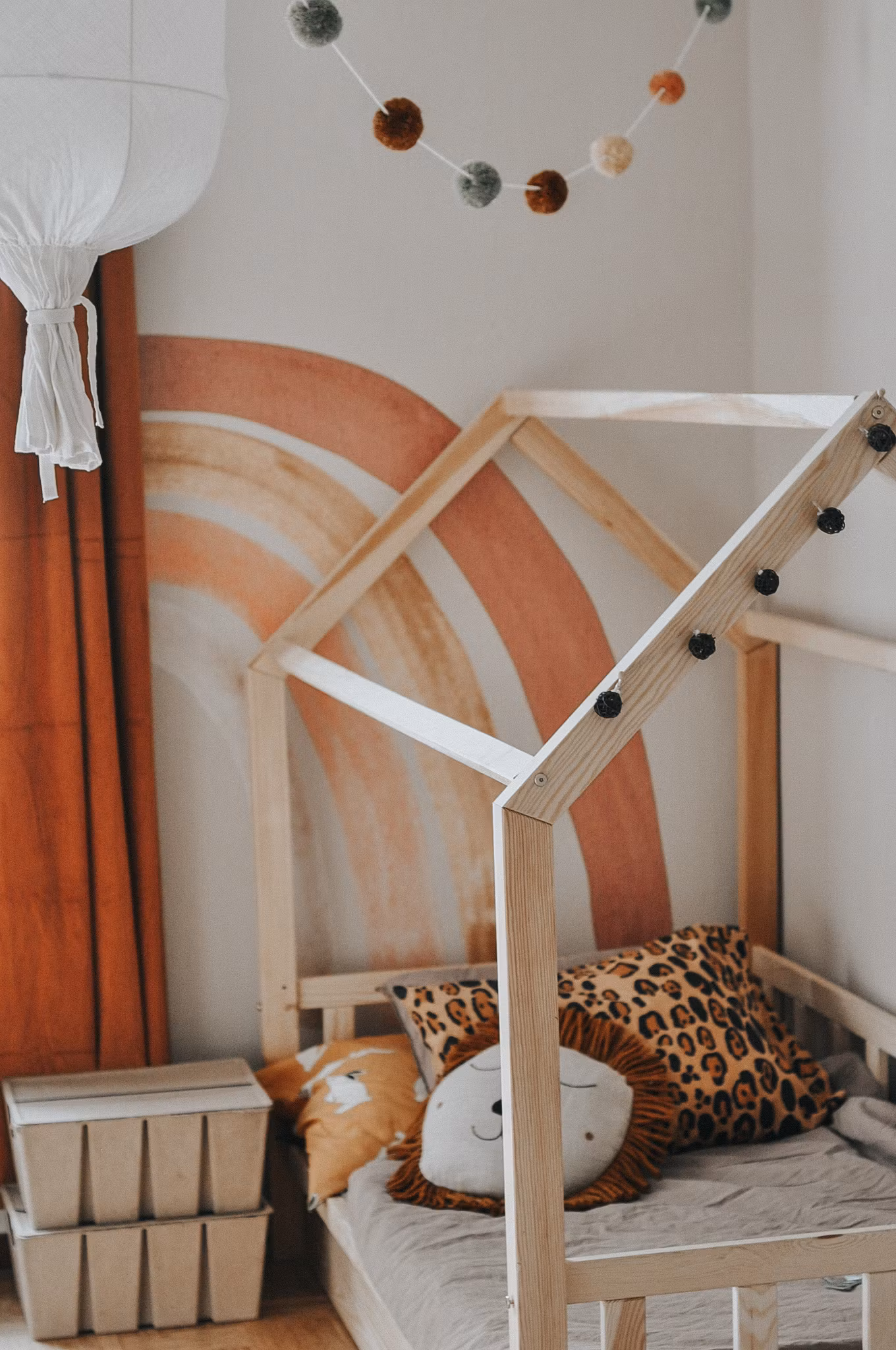 Babylove, Dusty pink rainbow, regnbue wallsticker