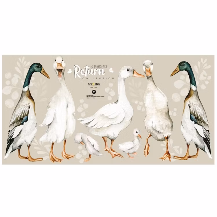 Dekornik, wallstickers White Ducks