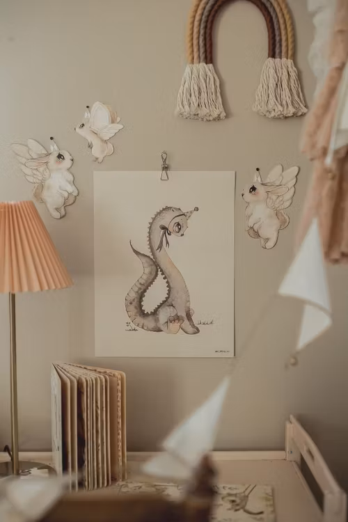 Mrs Mighetto, Wallsticker 3-pack Baby friends