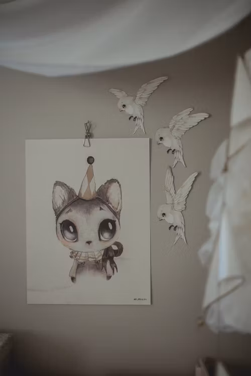 Mrs Mighetto, Wallsticker 3-pack Oh Birdie Fly!