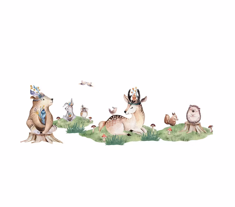 Babylove, Wallstickers, forest friends