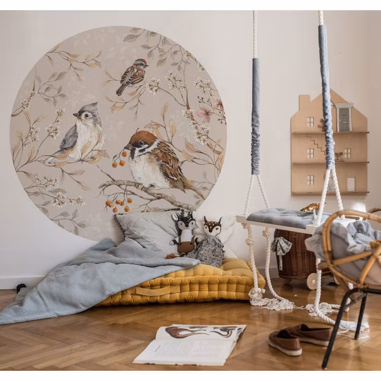 Dekornik, birds in a circle, wallstickers til børneværelser