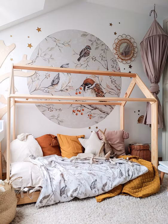 Dekornik, birds in a circle, wallstickers til børneværelser