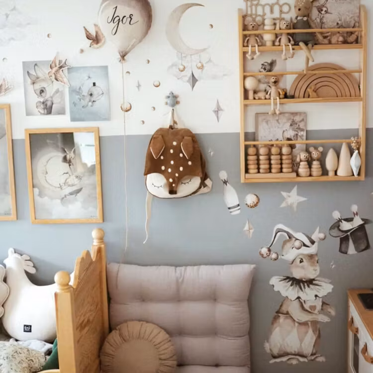 Dekornik, wallstickers- Rabbit the magician