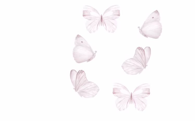 That`s Mine, White Butterflies, wallstickers