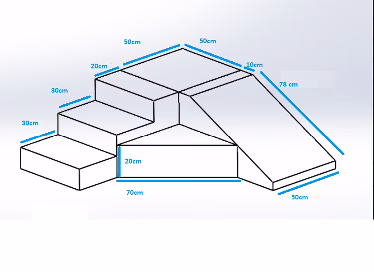 Bygbar pastel rutsjebane til børneværelset